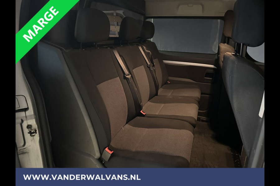 Citroën Jumpy 2.0 BlueHDI **MARGE, GEEN BTW** 123pk L3H1 XL Dubbel cabine Euro6 Airco | Navigatie Cruisecontrol, Apple Carplay, Trekhaak, Parkeersensoren, 5-Zits