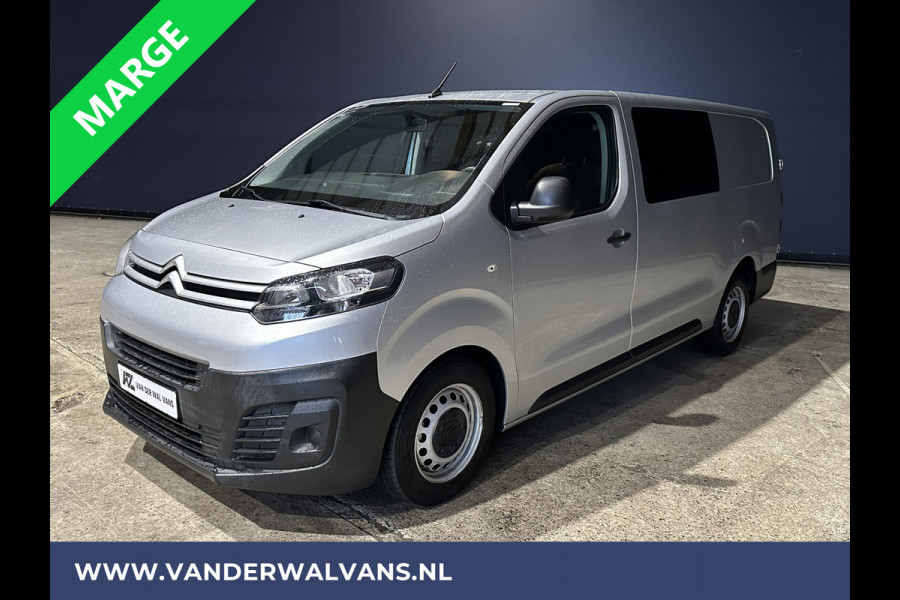 Citroën Jumpy 2.0 BlueHDI **MARGE, GEEN BTW** 123pk L3H1 XL Dubbel cabine Euro6 Airco | Navigatie Cruisecontrol, Apple Carplay, Trekhaak, Parkeersensoren, 5-Zits