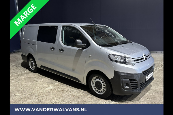 Citroën Jumpy 2.0 BlueHDI **MARGE, GEEN BTW** 123pk L3H1 XL Dubbel cabine Euro6 Airco | Navigatie Cruisecontrol, Apple Carplay, Trekhaak, Parkeersensoren, 5-Zits