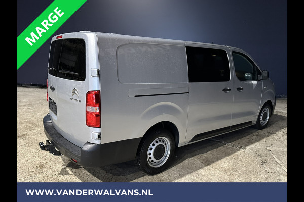 Citroën Jumpy 2.0 BlueHDI **MARGE, GEEN BTW** 123pk L3H1 XL Dubbel cabine Euro6 Airco | Navigatie Cruisecontrol, Apple Carplay, Trekhaak, Parkeersensoren, 5-Zits