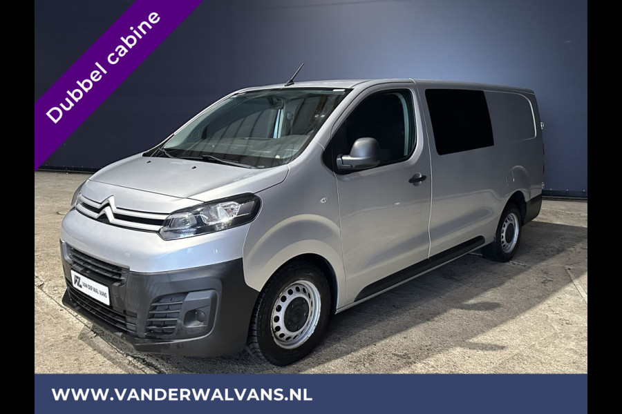 Citroën Jumpy 2.0 BlueHDI **MARGE, GEEN BTW** 123pk L3H1 XL Dubbel cabine Euro6 Airco | Navigatie Cruisecontrol, Apple Carplay, Android Auto, Trekhaak, Parkeersensoren, 5-Zits