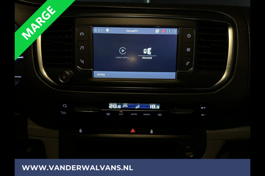 Citroën Jumpy 2.0 BlueHDI **MARGE, GEEN BTW** 123pk L3H1 XL Dubbel cabine Euro6 Airco | Navigatie Cruisecontrol, Apple Carplay, Trekhaak, Parkeersensoren, 5-Zits