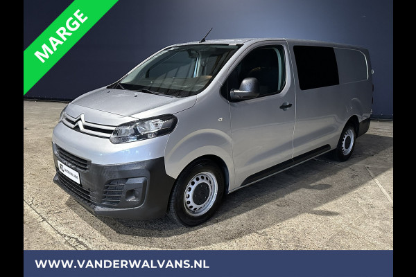 Citroën Jumpy 2.0 BlueHDI **MARGE, GEEN BTW** 123pk L3H1 XL Dubbel cabine Euro6 Airco | Navigatie Cruisecontrol, Apple Carplay, Trekhaak, Parkeersensoren, 5-Zits