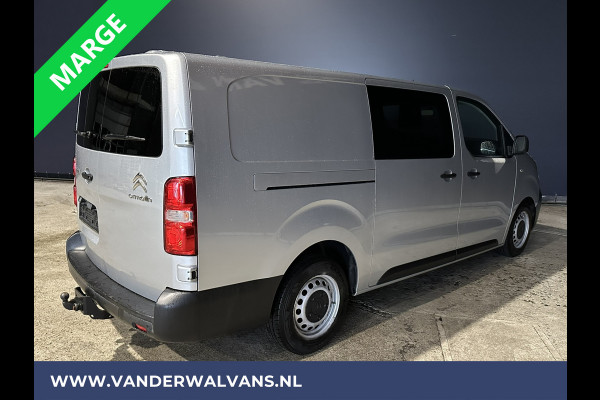 Citroën Jumpy 2.0 BlueHDI **MARGE, GEEN BTW** 123pk L3H1 XL Dubbel cabine Euro6 Airco | Navigatie Cruisecontrol, Apple Carplay, Trekhaak, Parkeersensoren, 5-Zits