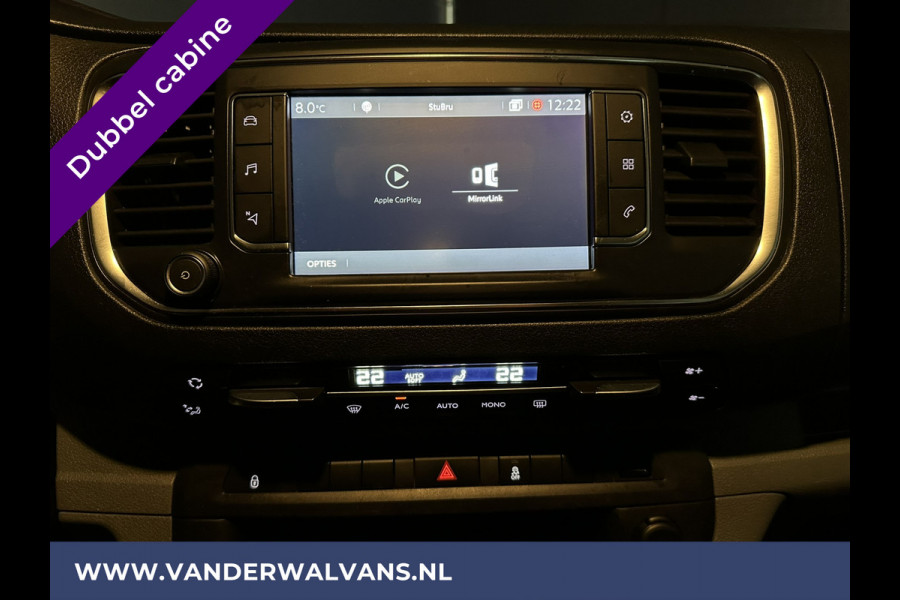 Citroën Jumpy 2.0 BlueHDI **MARGE, GEEN BTW** 123pk L3H1 XL Dubbel cabine Euro6 Airco | Navigatie Cruisecontrol, Apple Carplay, Trekhaak, Parkeersensoren, 5-Zits