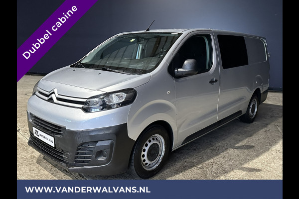 Citroën Jumpy 2.0 BlueHDI **MARGE, GEEN BTW** 123pk L3H1 XL Dubbel cabine Euro6 Airco | Navigatie Cruisecontrol, Apple Carplay, Trekhaak, Parkeersensoren, 5-Zits