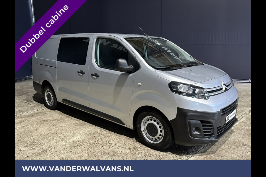 Citroën Jumpy 2.0 BlueHDI **MARGE, GEEN BTW** 123pk L3H1 XL Dubbel cabine Euro6 Airco | Navigatie Cruisecontrol, Apple Carplay, Trekhaak, Parkeersensoren, 5-Zits