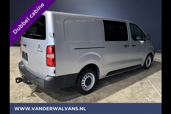 Citroën Jumpy 2.0 BlueHDI **MARGE, GEEN BTW** 123pk L3H1 XL Dubbel cabine Euro6 Airco | Navigatie Cruisecontrol, Apple Carplay, Trekhaak, Parkeersensoren, 5-Zits