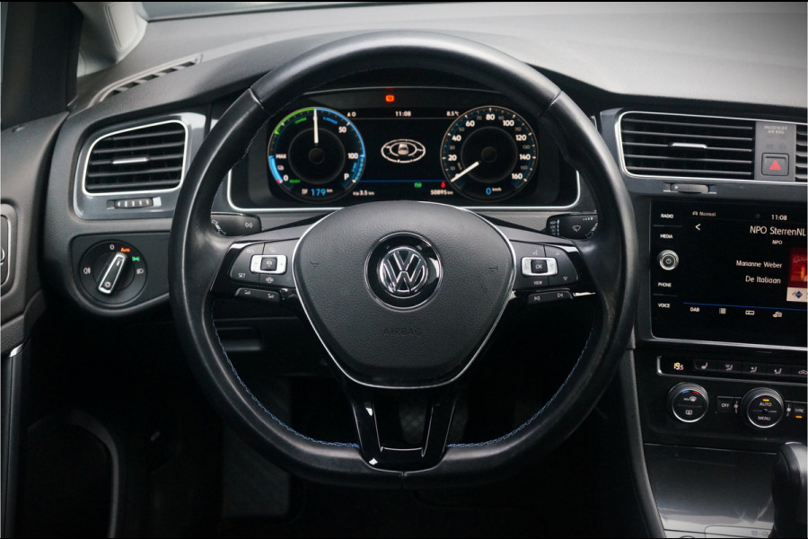 Volkswagen e-Golf E-DITION | Virtual | Camera | Keyless | Warmtepomp | NAP | Stoelverwarming | LED | BTW | Adaptive Cruise Control | LM. Velgen | Climate Control | Navigatie | PDC |