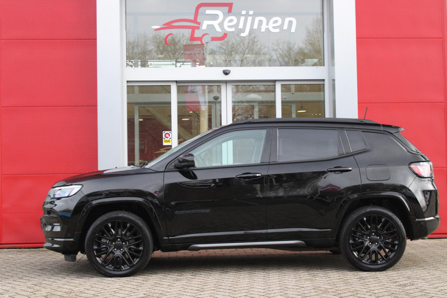 Jeep Compass 4xe SUMMIT 240PK PHEV AUTOMAAT | NAVIGATIE 10,25 "TOUCHSCREEN | APPLE CARPLAY/ANDROID AUTO | 360° CAMERA | DAB+ RADIO | CLIMATE CONTROL | 19"GLOSS BLACK LICHTMETALEN VELGEN | ADAPTIVE / CRUISE CONTROL | DIGITAAL INSTRUMENTENPANEEL | LEDEREN BEKLEDING | STOELVERWARMING / STOELKOELING | ELEKTRISCH VERSTELBARE BESTUURDERSSTOEL MET GEHEUGEN / BIJRIJDERSTOEL ELEKTRISCH VERSTELBAAR | ELEKTRISCH BEDIENBARE ACHTERKLEP | FULL LED KOPLAMPEN | LED MISTLAMPEN / BOCHTVERLICHTING | KEYLESS ENTRY & START | DRAADLOOS LADEN | DRAADLOOS APPLE CARPLAY |