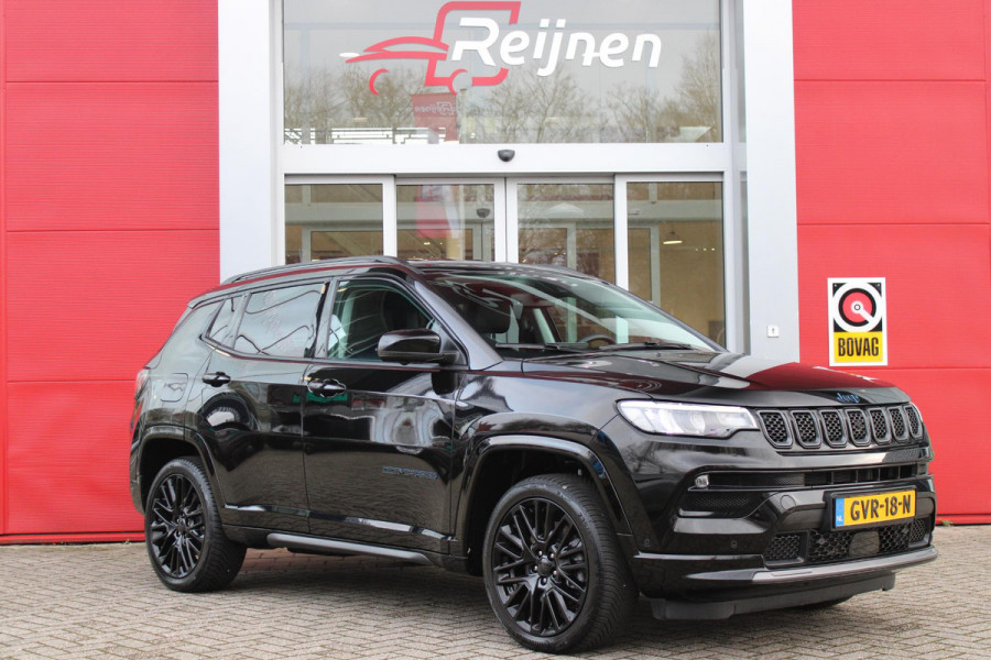 Jeep Compass 4xe SUMMIT 240PK PHEV AUTOMAAT | NAVIGATIE 10,25 "TOUCHSCREEN | APPLE CARPLAY/ANDROID AUTO | 360° CAMERA | DAB+ RADIO | CLIMATE CONTROL | 19"GLOSS BLACK LICHTMETALEN VELGEN | ADAPTIVE / CRUISE CONTROL | DIGITAAL INSTRUMENTENPANEEL | LEDEREN BEKLEDING | STOELVERWARMING / STOELKOELING | ELEKTRISCH VERSTELBARE BESTUURDERSSTOEL MET GEHEUGEN / BIJRIJDERSTOEL ELEKTRISCH VERSTELBAAR | ELEKTRISCH BEDIENBARE ACHTERKLEP | FULL LED KOPLAMPEN | LED MISTLAMPEN / BOCHTVERLICHTING | KEYLESS ENTRY & START | DRAADLOOS LADEN | DRAADLOOS APPLE CARPLAY |