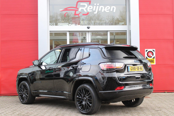 Jeep Compass 4xe SUMMIT 240PK PHEV AUTOMAAT | NAVIGATIE 10,25 "TOUCHSCREEN | APPLE CARPLAY/ANDROID AUTO | 360° CAMERA | DAB+ RADIO | CLIMATE CONTROL | 19"GLOSS BLACK LICHTMETALEN VELGEN | ADAPTIVE / CRUISE CONTROL | DIGITAAL INSTRUMENTENPANEEL | LEDEREN BEKLEDING | STOELVERWARMING / STOELKOELING | ELEKTRISCH VERSTELBARE BESTUURDERSSTOEL MET GEHEUGEN / BIJRIJDERSTOEL ELEKTRISCH VERSTELBAAR | ELEKTRISCH BEDIENBARE ACHTERKLEP | FULL LED KOPLAMPEN | LED MISTLAMPEN / BOCHTVERLICHTING | KEYLESS ENTRY & START | DRAADLOOS LADEN | DRAADLOOS APPLE CARPLAY |