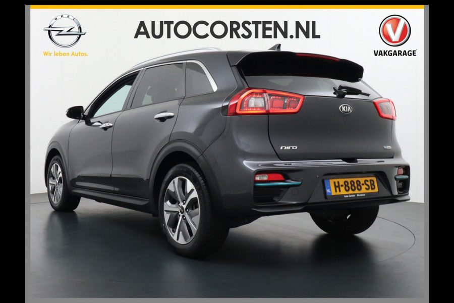 Kia e-Niro 64kWh 204PK Executive-Line Apple Carplay Android Auto Navi Ecc Leder Camera Adaptieve Cruise Control DAB Pdc Stoel Verwarming/Ve Keyless Led Achterbank en Stuur Verwarming Dodehoek assistent Regen-Lichtsensor JBL-Soundsystem Bluetooth Draadloze tel.lader Lmv 17" Krachtige en zuinige aandrijflijn met grote accu!