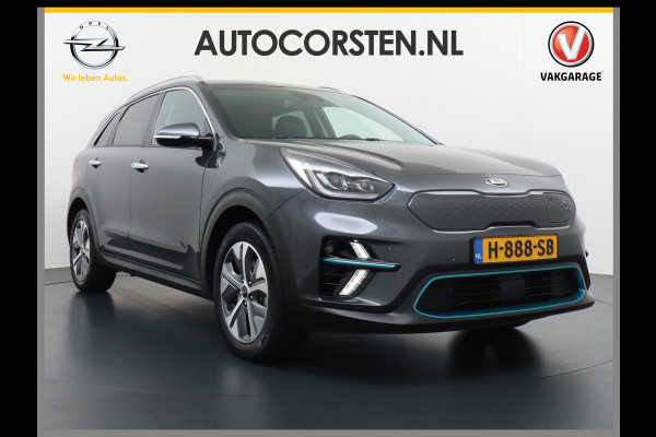 Kia e-Niro 64kWh 204PK Executive-Line Apple Carplay Android Auto Navi Ecc Leder Camera Adaptieve Cruise Control DAB Pdc Stoel Verwarming/Ve Keyless Led Achterbank en Stuur Verwarming Dodehoek assistent Regen-Lichtsensor JBL-Soundsystem Bluetooth Draadloze tel.lader Lmv 17" Krachtige en zuinige aandrijflijn met grote accu!