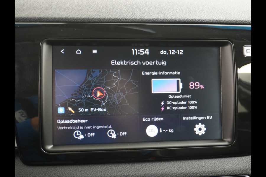 Kia e-Niro 64kWh 204PK Executive-Line Apple Carplay Android Auto Navi Ecc Leder Camera Adaptieve Cruise Control DAB Pdc Stoel Verwarming/Ve Keyless Led Achterbank en Stuur Verwarming Dodehoek assistent Regen-Lichtsensor JBL-Soundsystem Bluetooth Draadloze tel.lader Lmv 17" Krachtige en zuinige aandrijflijn met grote accu!