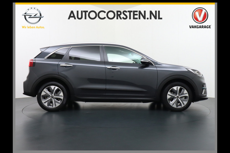 Kia e-Niro 64kWh 204PK Executive-Line Apple Carplay Android Auto Navi Ecc Leder Camera Adaptieve Cruise Control DAB Pdc Stoel Verwarming/Ve Keyless Led Achterbank en Stuur Verwarming Dodehoek assistent Regen-Lichtsensor JBL-Soundsystem Bluetooth Draadloze tel.lader Lmv 17" Krachtige en zuinige aandrijflijn met grote accu!