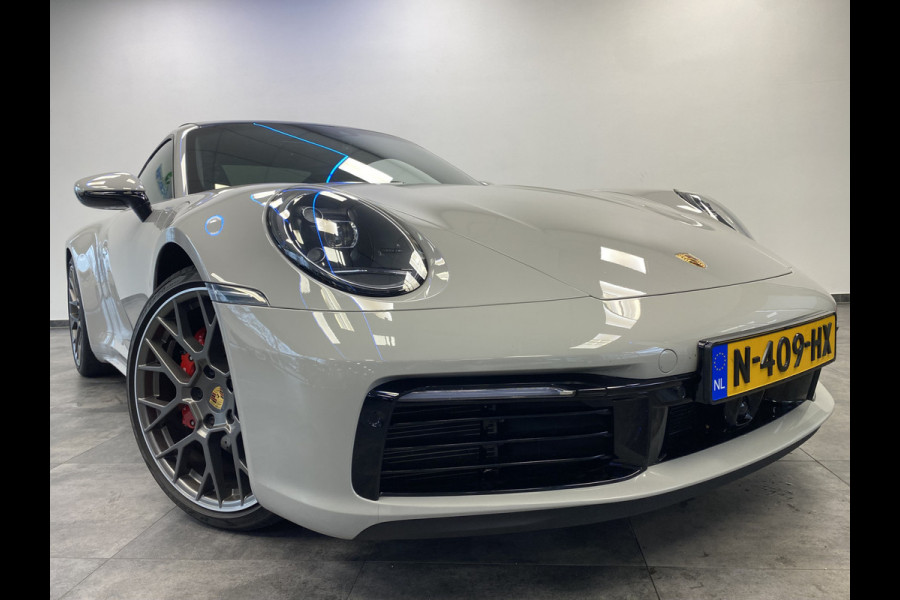 Porsche 911 3.0 Carrera 4 S Sport chrono Bose Dealer onderhouden Kreide Grau Panoramadak ACC 450PK!