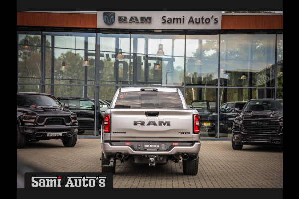 Dodge Ram 2025 NIGHT PREMIUM | BOM VOL + 14.4 INCH SCHERM | LUCHTVERING | HUD | HURRICAN 420PK 636 Nm | PRIJS MET LPG EN COVER EN GARANTIE DUBBELE CABINE | PICK UP | 5 PERSOONS | DC | GRIJSKENTEKEN | VOORRAAD NR 2215 - 4984