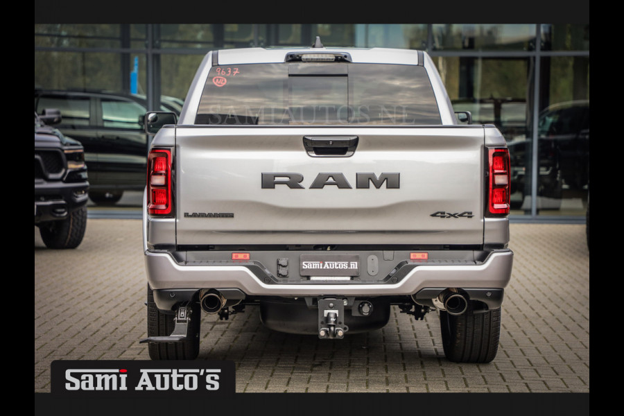 Dodge Ram 2025 NIGHT PREMIUM | BOM VOL + 14.4 INCH SCHERM | LUCHTVERING | HUD | HURRICAN 420PK 636 Nm | PRIJS MET LPG EN COVER EN GARANTIE DUBBELE CABINE | PICK UP | 5 PERSOONS | DC | GRIJSKENTEKEN | VOORRAAD NR 2215 - 4984