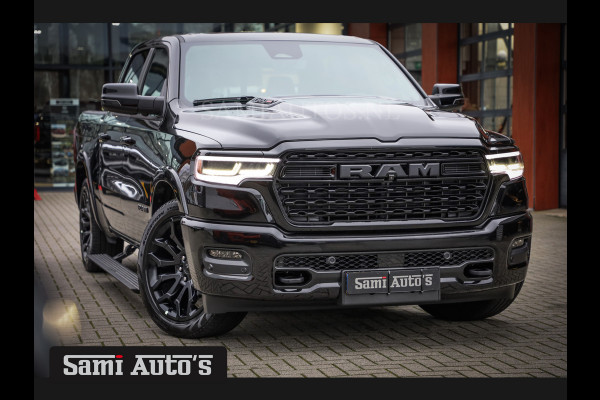 Dodge Ram 1500 LIMITED NIGHT H.O 540PK 706 Nm 2025 | XB9 | MASSAGE | BOM VOL | CREW CAB | DUBBELE CABINE | GRIJSKENTEKEN | €99950,- EXCL BTW | DE MEEST LUXUEUZE en BEGEERDE Pick-up | VOORRAAD NR 2263 - 9031