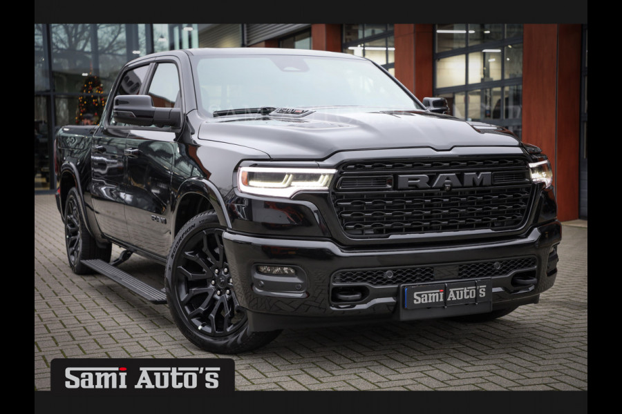 Dodge Ram 1500 LIMITED NIGHT H.O 540PK 706 Nm 2025 | XB9 | MASSAGE | BOM VOL | CREW CAB | DUBBELE CABINE | GRIJSKENTEKEN | €99950,- EXCL BTW | DE MEEST LUXUEUZE en BEGEERDE Pick-up | VOORRAAD NR 2263 - 9031