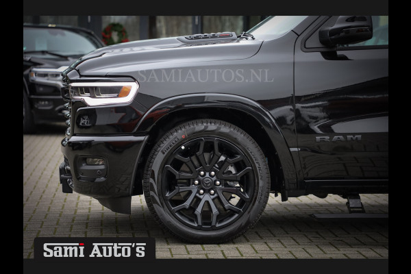 Dodge Ram 1500 LIMITED NIGHT H.O 540PK 706 Nm 2025 | XB9 | MASSAGE | BOM VOL | CREW CAB | DUBBELE CABINE | GRIJSKENTEKEN | €99950,- EXCL BTW | DE MEEST LUXUEUZE en BEGEERDE Pick-up | VOORRAAD NR 2263 - 9031