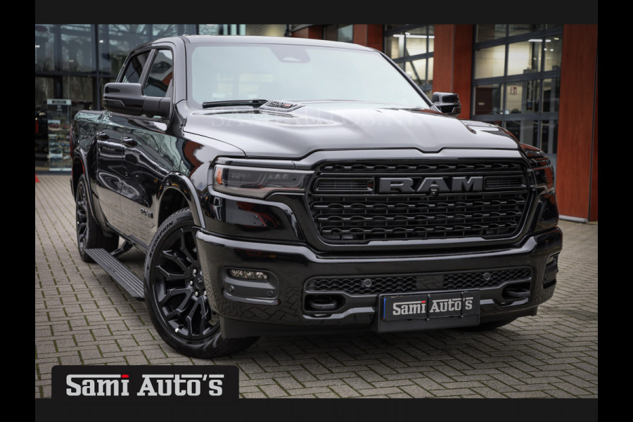 Dodge Ram 1500 LIMITED NIGHT H.O 540PK 706 Nm 2025 | XB9 | MASSAGE | BOM VOL | CREW CAB | DUBBELE CABINE | GRIJSKENTEKEN | €99950,- EXCL BTW | DE MEEST LUXUEUZE en BEGEERDE Pick-up | VOORRAAD NR 2263 - 9031