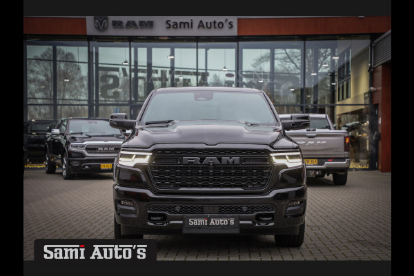 Dodge Ram 1500 LIMITED NIGHT H.O 540PK 706 Nm 2025 | XB9 | MASSAGE | BOM VOL | CREW CAB | DUBBELE CABINE | GRIJSKENTEKEN | €99950,- EXCL BTW | DE MEEST LUXUEUZE en BEGEERDE Pick-up | VOORRAAD NR 2263 - 9031