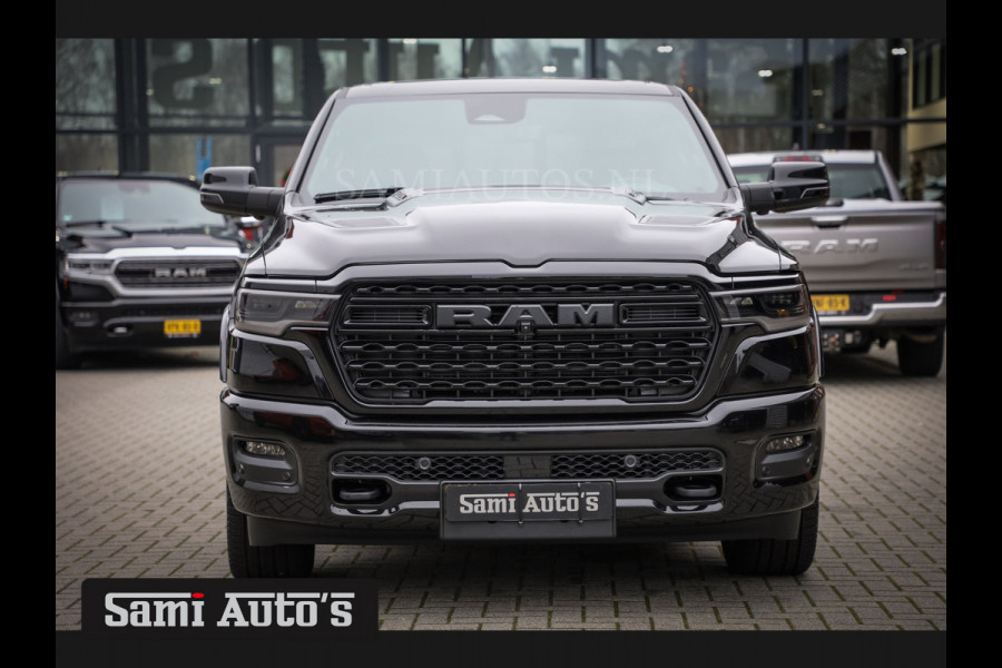 Dodge Ram 1500 LIMITED NIGHT H.O 540PK 706 Nm 2025 | XB9 | MASSAGE | BOM VOL | CREW CAB | DUBBELE CABINE | GRIJSKENTEKEN | €99950,- EXCL BTW | DE MEEST LUXUEUZE en BEGEERDE Pick-up | VOORRAAD NR 2263 - 9031