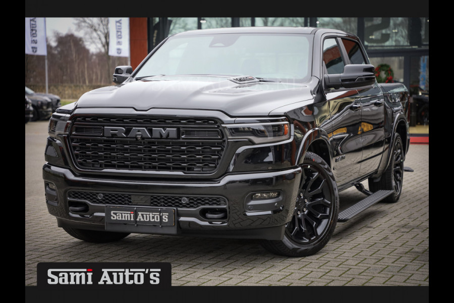 Dodge Ram 1500 LIMITED NIGHT H.O 540PK 706 Nm 2025 | XB9 | MASSAGE | BOM VOL | CREW CAB | DUBBELE CABINE | GRIJSKENTEKEN | €99950,- EXCL BTW | DE MEEST LUXUEUZE en BEGEERDE Pick-up | VOORRAAD NR 2263 - 9031