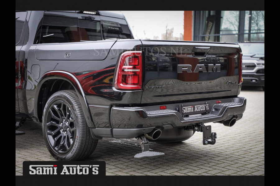 Dodge Ram 1500 LIMITED NIGHT H.O 540PK 706 Nm 2025 | XB9 | MASSAGE | BOM VOL | CREW CAB | DUBBELE CABINE | GRIJSKENTEKEN | €99950,- EXCL BTW | DE MEEST LUXUEUZE en BEGEERDE Pick-up | VOORRAAD NR 2263 - 9031