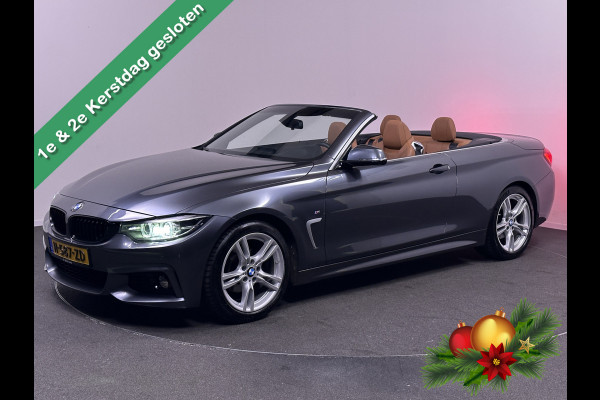 BMW 4 Serie Cabrio 420i High M Sport Edition 184pk Dealer O.H | Lederen Sportstoelen Memory | Navi Pro | Virtual Cockpit | DAB | Stuur / Stoelverwarming | LED | 18"L.M |