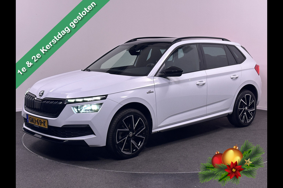 Škoda Kamiq 1.0 TSI Monte Carlo DSG | Panodak | Camera | RS Sportstoelen Verwarmd | LED | Apple Carplay | DAB | Dode Hoek |