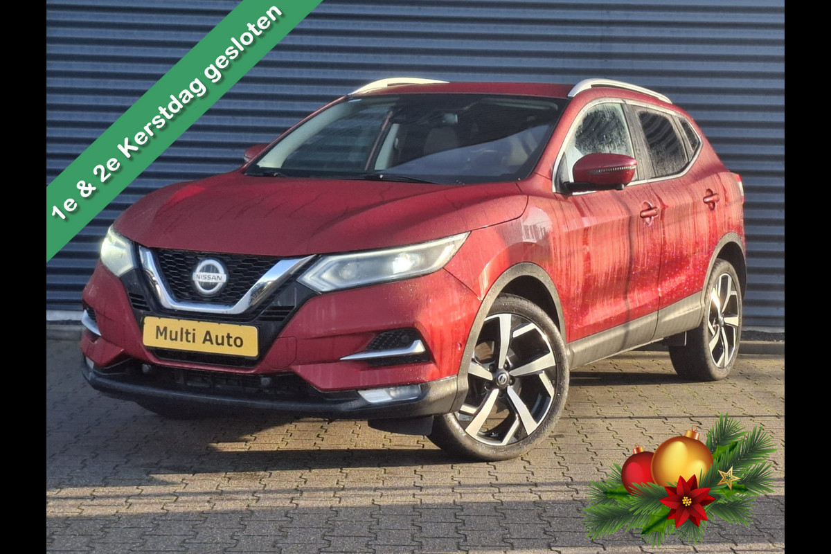 Nissan QASHQAI 1.3 DIG-T Tekna Automaat | Adaptive Cruise | BOSE Sound | Navigatie | Apple Carplay | 360 Camera | Half Lederen Bekleding | L.M. 19" | Stoelverwarming | DAB |