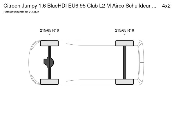 Citroën Jumpy 1.6 BlueHDI EU6 95 Club L2 M Airco Schuifdeur 3 ZITPLAATSEN