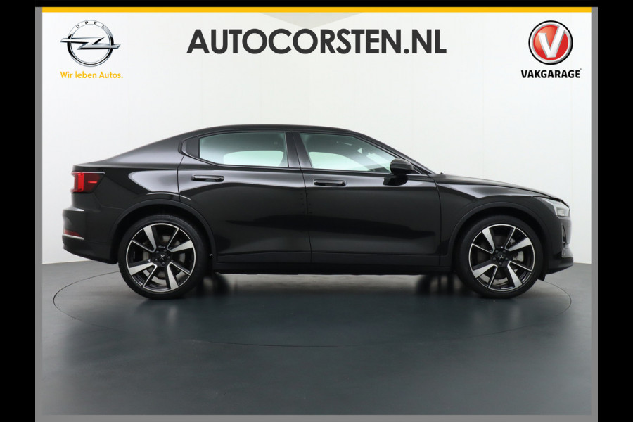 Polestar 2 AUT. 408pk Long Range Dual Motor 78kWh Electr.Stoelen+Verwarmd+ Stuurverwarmd Adaptive-Cruise Carplay Android 360-Camera 19"LM L Phone-Connect Elektr.Verst.Stoel+Verwarmd(+Stuur+achterbank) 1500kg-trekvermogen 660Nm! OnePedal drive Winterpakket Licht+Zichtpakket 60.000 nieuw!! EBD RemAssist Virtual-Cockpit digiDash Uitparkeer waarschuwing Botswaarsc.syst. Autonoom-Rem Noodrem ESP TCS Hill-Assist Lane Assist Pre-Crash-Syst. Emergency-Call Keyless Ecc tot 150kw snell