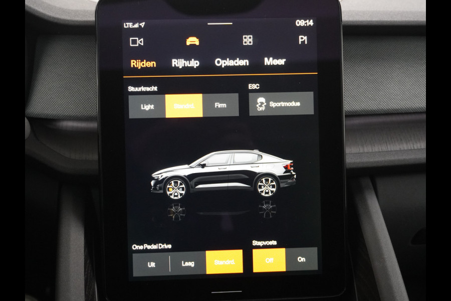 Polestar 2 AUT. 408pk Long Range Dual Motor 78kWh Electr.Stoelen+Verwarmd+ Stuurverwarmd Adaptive-Cruise Carplay Android 360-Camera 19"LM L Phone-Connect Elektr.Verst.Stoel+Verwarmd(+Stuur+achterbank) 1500kg-trekvermogen 660Nm! OnePedal drive Winterpakket Licht+Zichtpakket 60.000 nieuw!! EBD RemAssist Virtual-Cockpit digiDash Uitparkeer waarschuwing Botswaarsc.syst. Autonoom-Rem Noodrem ESP TCS Hill-Assist Lane Assist Pre-Crash-Syst. Emergency-Call Keyless Ecc tot 150kw snell