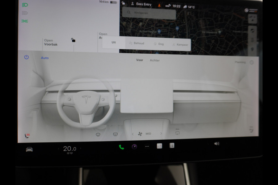 Tesla Model 3 Long Range 75 kWh 463PK FSD-vb.19" Premium-Audio 4wd AutoPilot Pano.dak Camera Leer Adaptive-Cruise+Stop&Go  PDC-A+Voor Wifi Ecc Veel grip door AWD vierwielaandrijving.  Origineel Nederlandse auto ! 1e eigenaar 61k nieuw