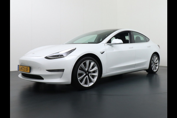 Tesla Model 3 Long Range 75 kWh 463PK FSD-vb.19" Premium-Audio 4wd AutoPilot Pano.dak Camera Leer Adaptive-Cruise+Stop&Go  PDC-A+Voor Wifi Ecc Veel grip door AWD vierwielaandrijving.  Origineel Nederlandse auto ! 1e eigenaar 61k nieuw