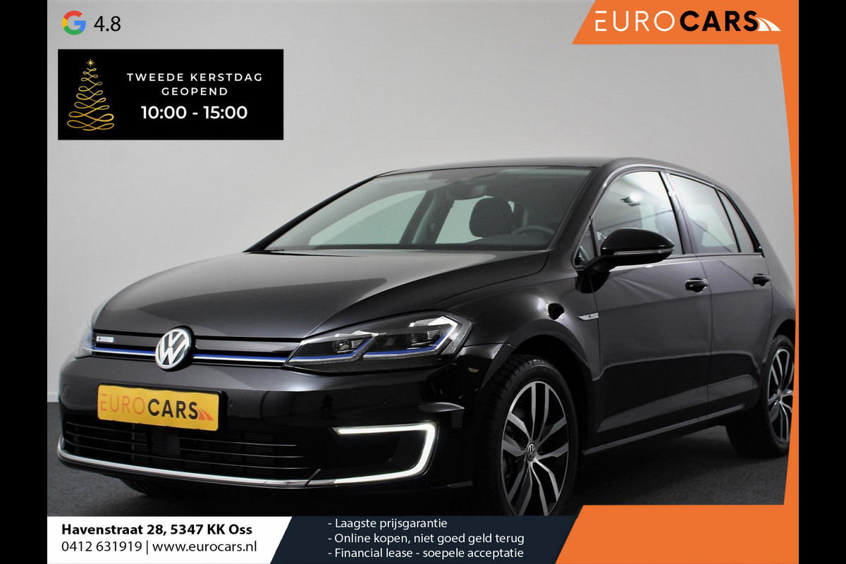 Volkswagen e-Golf e-Golf | € 2000,- subsidie mogelijk particulier! | Navigatie | Climate Control | Virtuele Cockpit | Full Led | Camera | Cruise control adaptief | Parkeer sensoren | Lichtmetalen Velgen |