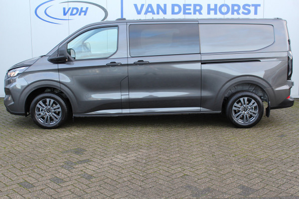 Ford Transit Custom 320 2.0-170pk TDCI L2H1 Trend DUBBELE CABINE ! AUTOMAAT ! Kijk eens... één van de eerste Customs met dubbele cabine... wát een ruimte, wát een comfort ! Volautm. airco, stoel-, stuur-, spiegel- en voorraamverw., LM wielen, metallic lak, cruise cntrl etc.