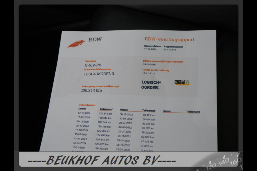 Tesla Model 3 Standard RWD Plus Trekhaak Pano Leer Cam Navi