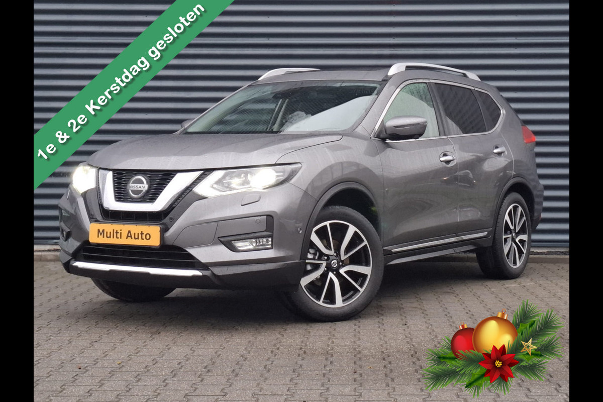 Nissan X-Trail 1.3 DIG-T Tekna Automaat | Panodak | Lederen Sportstoelen Elektrisch | Trekhaak Afneembaar | Bose Sound | Navigatie | 360 Camera | L.M. 19" |