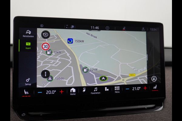 Škoda ENYAQ iV 60 First Edition Apple Carplay Android Auto Navi Ecc Elec.Stoel met memory Adaptieve Cruise Control Camera Keyless Led Pdc Dab Stoelverwarming Bluetooth Dodehoek detector Draadloze tel.lader Lmv 20" Rijstrooksensor Regen-Lichtsensor Origineel Nederlandse Auto