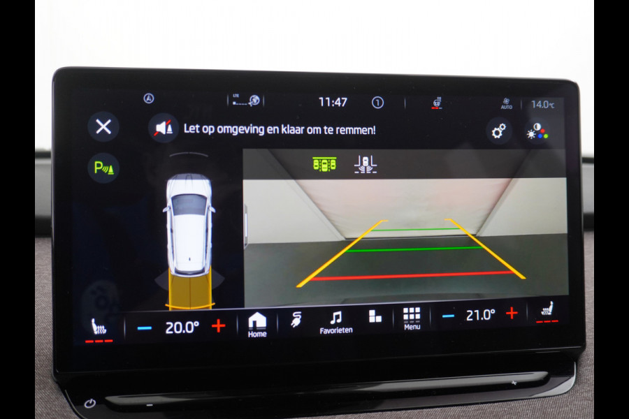 Škoda ENYAQ iV 60 First Edition Apple Carplay Android Auto Navi Ecc Elec.Stoel met memory Adaptieve Cruise Control Camera Keyless Led Pdc Dab Stoelverwarming Bluetooth Dodehoek detector Draadloze tel.lader Lmv 20" Rijstrooksensor Regen-Lichtsensor Origineel Nederlandse Auto