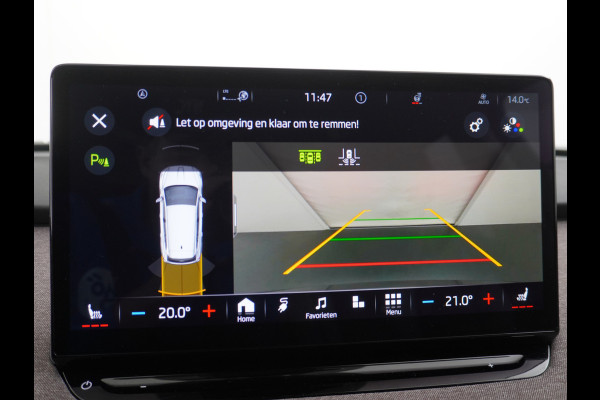 Škoda ENYAQ iV 60 First Edition Apple Carplay Android Auto Navi Ecc Elec.Stoel met memory Adaptieve Cruise Control Camera Keyless Led Pdc Dab Stoelverwarming Bluetooth Dodehoek detector Draadloze tel.lader Lmv 20" Rijstrooksensor Regen-Lichtsensor Origineel Nederlandse Auto