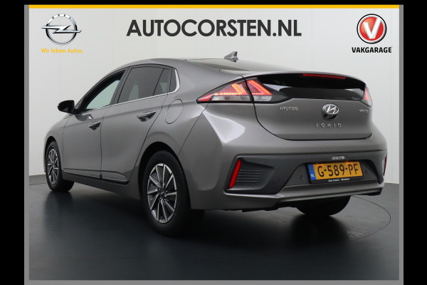 Hyundai IONIQ Premium EV 38kWh Apple Carplay Android Auto Navi Ecc Leder Elec.Stoel + Verwarming/ventilatie Stuurverwarming Camera DAB Keyless Cruise Control Led Infinity® Luidsprekers Achterbank verwarmd Bluetooth Dodehoek detector Draadloze tel.lader 1e Eigenaar