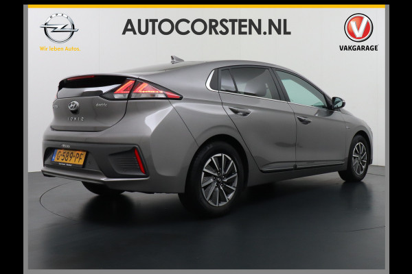 Hyundai IONIQ Premium EV 38kWh Apple Carplay Android Auto Navi Ecc Leder Elec.Stoel + Verwarming/ventilatie Stuurverwarming Camera DAB Keyless Cruise Control Led Infinity® Luidsprekers Achterbank verwarmd Bluetooth Dodehoek detector Draadloze tel.lader 1e Eigenaar