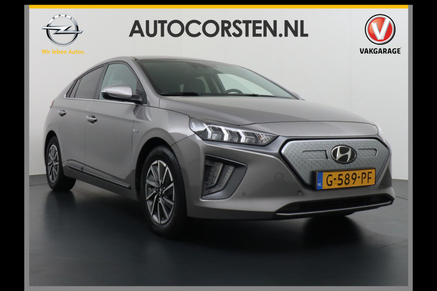 Hyundai IONIQ Premium EV 38kWh Apple Carplay Android Auto Navi Ecc Leder Elec.Stoel + Verwarming/ventilatie Stuurverwarming Camera DAB Keyless Cruise Control Led Infinity® Luidsprekers Achterbank verwarmd Bluetooth Dodehoek detector Draadloze tel.lader 1e Eigenaar