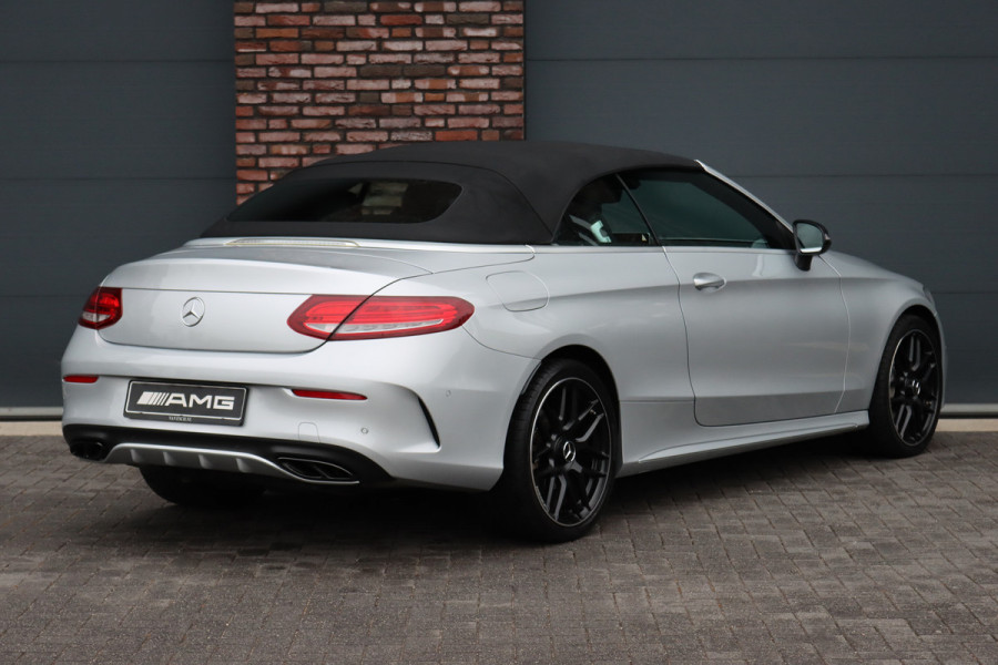 Mercedes-Benz C-Klasse Cabrio 200 AMG Line Aut9 | Burmester | Stoelverwarming/-ventilatie | Airscarf | Aircap | Camera | Cruise Control | Leder | Led Intelligent Light | Dodehoekassistent |